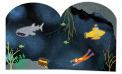 FLOSS & ROCK Tak Çıkart Sticker Oyun Sahnesi / Deep Sea *YENİ*