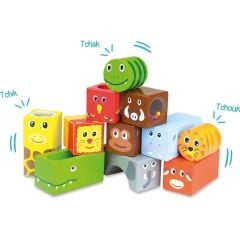 Vilac - Sesli Ahşap Bloklar - Hayvanlar