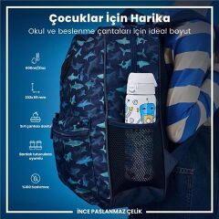 ION8 - Paslanmaz Çelik İnce Suluk - Robotlar - 600 Ml - Sızdırmaz