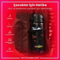 ION8 - Paslanmaz Çelik İnce Suluk - Uzay Gemileri - 600 Ml - Sızdırmaz