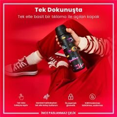 ION8 - Paslanmaz Çelik İnce Suluk - Uzay Gemileri - 600 Ml - Sızdırmaz