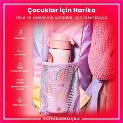 ION8 - Paslanmaz Çelik İnce Suluk - Gökkuşağı - 600 Ml - Sızdırmaz