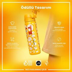 ION8 - Paslanmaz Çelik İnce Suluk - Zürafalar - 600 Ml - Sızdırmaz