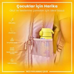 ION8 - Paslanmaz Çelik İnce Suluk - Sarı Unicorn - 600 Ml - Sızdırmaz