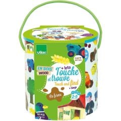 Vilac - Ahşap Hisset Ve Bul Oyunu - Çiftlik