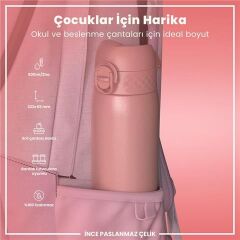 ION8 - Paslanmaz Çelik İnce Suluk - Gül Pembe - 600 Ml - Sızdırmaz