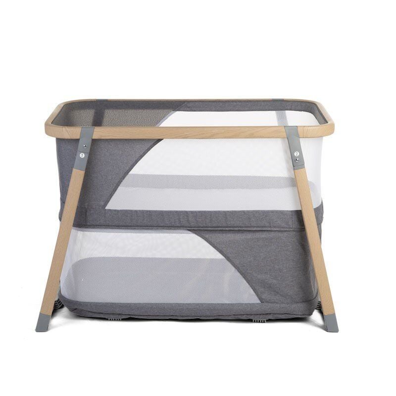 Nacalu 3'ü 1 Arada Anne Yanı Beşiği, Naturel- Gri