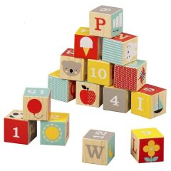 Petit Collage Ahşap Alfabe Blokları - Petit Friends