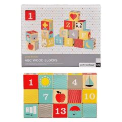 Petit Collage Ahşap Alfabe Blokları - Petit Friends
