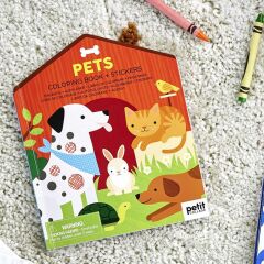 Petit Collage Çıkartmalı Boyama Kitabı - Pets