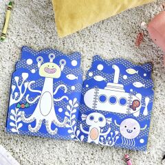 Petit Collage Çıkartmalı Boyama Kitabı - Monsters