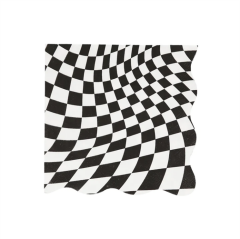 Meri Meri - Halloween Checker Large Napkins - Cadılar Bayramı Damalı Peçeteler (L) (16'Lı)