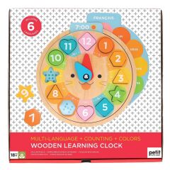Petit Collage Ahşap Eğitici Saat Yapboz