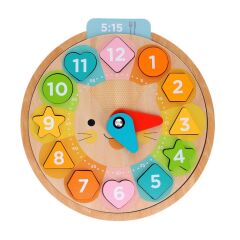 Petit Collage Ahşap Eğitici Saat Yapboz