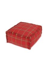 Lorena Canals Çocuk Odası Pufu, Tartan Mapple Red