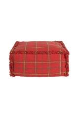 Lorena Canals Çocuk Odası Pufu, Tartan Mapple Red