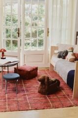 Lorena Canals Çocuk Odası Halısı, Tartan Vintage Red, S