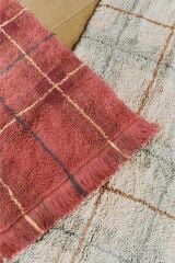Lorena Canals Çocuk Odası Halısı, Tartan Vintage Red, M