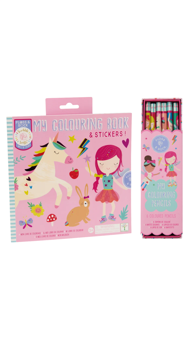 Floss and Rock Boyama Kitapları Seti / Rainbow Fairy Set