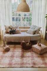 Lorena Canals Çocuk Odası Halısı, Tartan Rose, M
