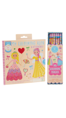 Floss and Rock Boyama Kitapları Seti / Princess Set