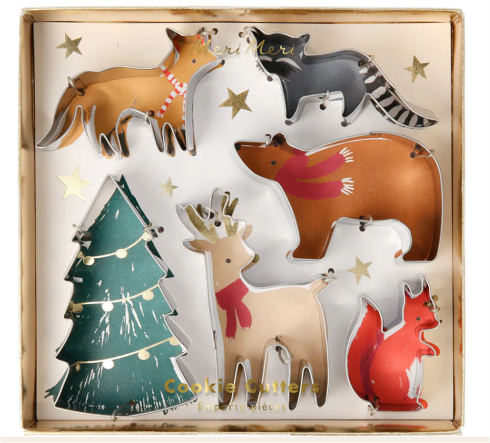 Meri Meri - Christmas Motif Cookie Cutters - Yeni Yıl Motifli Kurabiye Kalıpları