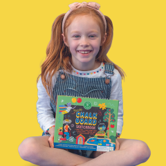 FLOSS & ROCK Chalk Board Eskiz Kitabı / Rainbow Fairy  *YENİ*