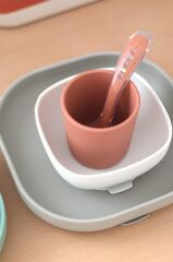 4lü silikon beslenme seti Terracotta