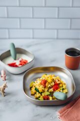 3lü Paslanmaz Çelik Beslenme seti, Terracotta