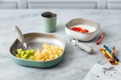 3lü Paslanmaz Çelik Beslenme seti, Sage green
