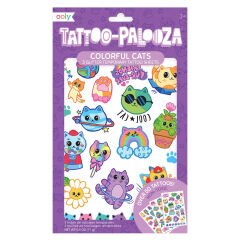Ooly Tattoo Palooza Geçici Dövme Seti - Colorful Cats
