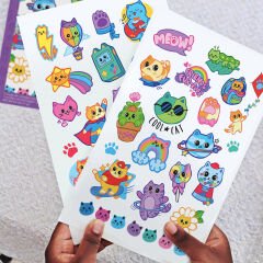Ooly Tattoo Palooza Geçici Dövme Seti - Colorful Cats