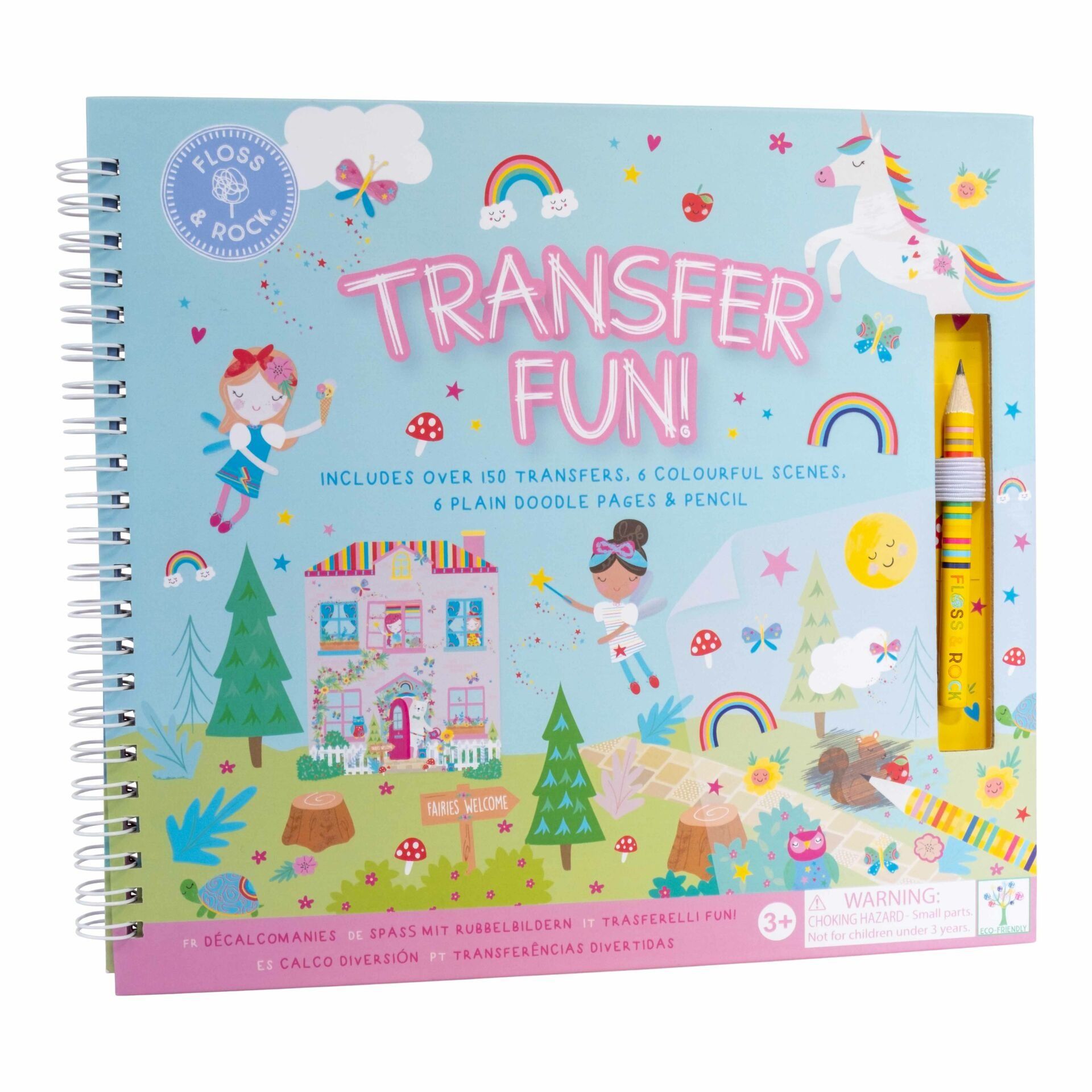FLOSS & ROCK Transfer Fun Aktivite Kitabı / Rainbow Fairy *YENİ*