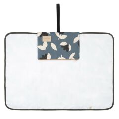 Nobodinoz Hyde Park Su Geçirmez Alt Değiştirme Matı, Blue Black Tulips