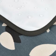 Nobodinoz Hyde Park Su Geçirmez Alt Değiştirme Matı, Blue Black Tulips