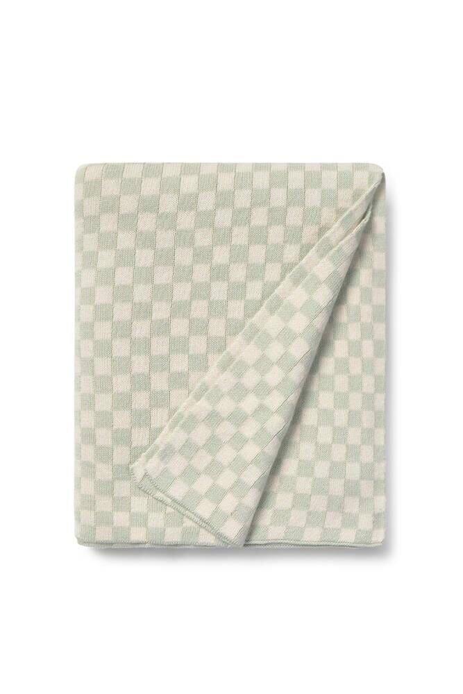 Lorena Canals Örgü Battaniye, Tiles Blue Sage