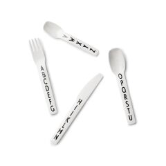 Design Letters Tritan Çatal Kaşık Bıçak Seti, Beyaz