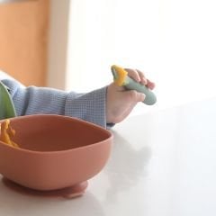 Silikon Kaşık Seti, Sage green/velvet grey