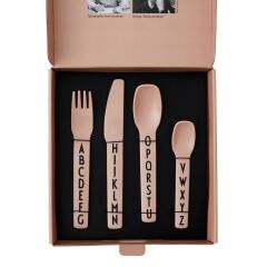 Design Letters Tritan Çatal Kaşık Bıçak Seti, Pembe