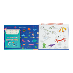 Floss & Rock Renk Değiştiren Sihirli Aktivite Kitabı / Ocean