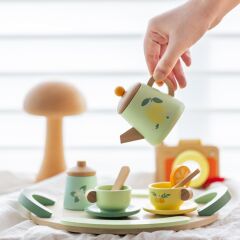 Classic World Ahşap Vintage Çay Seti