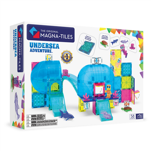 MAGNA-TILES® - Undersea Adventure Manyetik Bloklar - 58 Parça