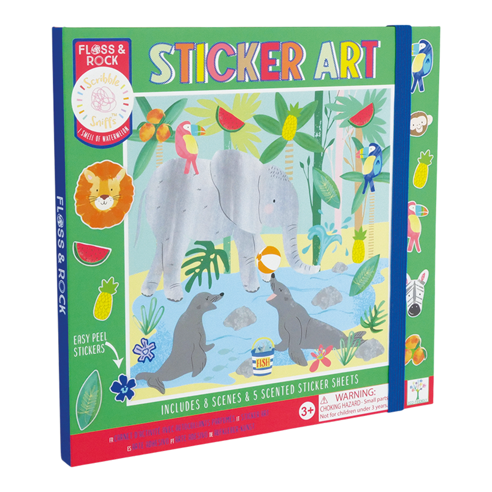 Floss & Rock Kokulu Sticker Aktivite Kitabı / Jungle