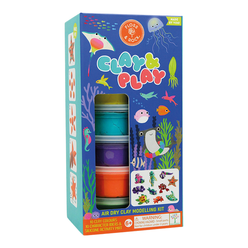 Floss & Rock Clay And Play Hava İle Kuruyan Kil Seti/ Ocean