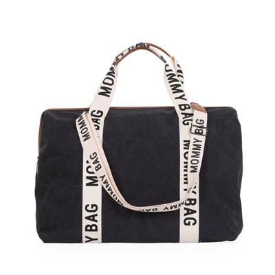 Mommy Bag Çanta, Signature Kanvas Black