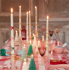 Meri Meri - Ivory Tree Candles - Krem Renk Ağaç Mumlar (3'Lü)