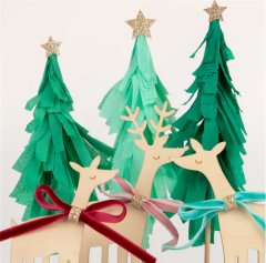 Meri Meri - Reindeer Family Cake Toppers - Ren Geyikleri Ailesi Pasta Süsü