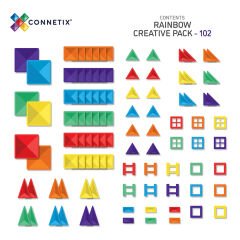 Connetix Rainbow Creative Pack Manyetik Bloklar - 102 Parça