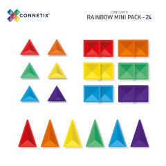 Connetix Rainbow Mini Pack Manyetik Bloklar - 24 Parça
