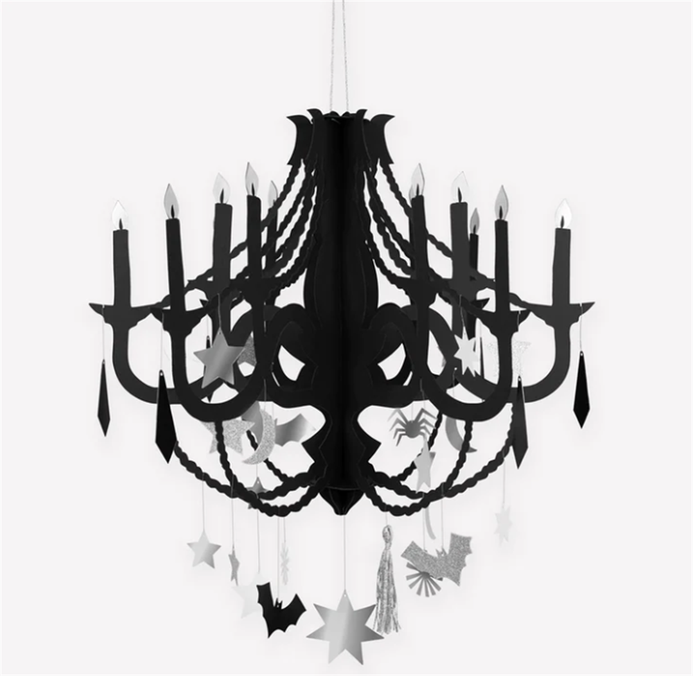 Meri Meri - Black Paper Chandelier - Siyah Avize
